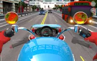 Süper Otoyol Bisiklet Yarışı Oyu: Motosiklet Racer Screen Shot 1