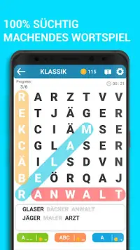 Word Search German Puzzle Game Screen Shot 2