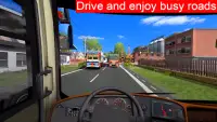 Réel Bus Coach Driving Simulator Jeux gratuits Bus Screen Shot 1