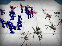 Stickman Spiders Battle Simula Screen Shot 11