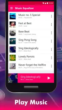 Music Equalizer - Bass Booster  & Music Player Screen Shot 2