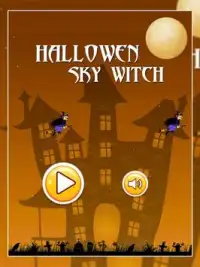 Halloween Sky Witch Screen Shot 0