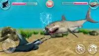 Angry Shark Fighting: Hungry White Shark Attacks Screen Shot 0