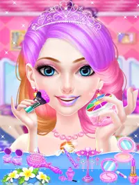 الوردي الأميرة - ألعاب تحول Screen Shot 1