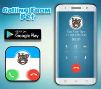 Call From Talking Pet - Fake Call Screen Shot 1