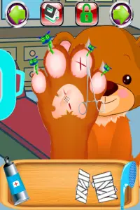 Pet Vet Foot Doctor-동물 관리 시뮬레이션 게임 Screen Shot 2