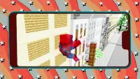 Homem-Aranha Minecraft Jogo Screen Shot 1