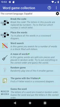 WGC Word Game Collection Screen Shot 0