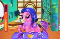 Pink Baby Pony Trang điểm & Chăm sóc Game Screen Shot 4