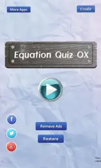 Equation Quiz OX Screen Shot 1