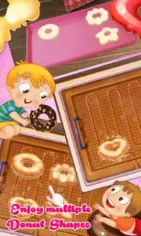 달콤한 도넛 메이커 파티-키즈 도넛 요리 게임 Screen Shot 5