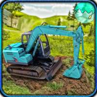 Le sable Excavatrice Grue - Ville Expansion Sim