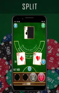 Blackjack 21 - Offline & Free Screen Shot 4