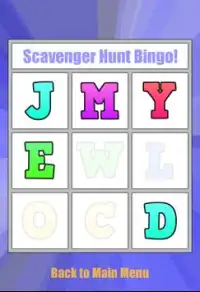 Scavenger Hunt Bingo! Screen Shot 5