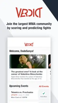 Verdict MMA Picks & Scoring Screen Shot 0
