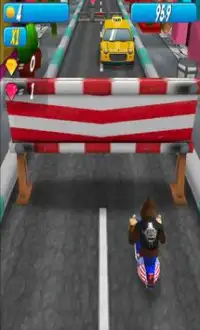 Monkey MOTO Racing 3D Screen Shot 0