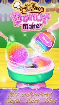 🍩🍦 sofia juegos de cocina: donut maker para niña Screen Shot 0