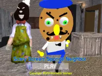 Scary Scream Neighbor Sponge Night Screen Shot 0