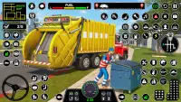 ガベージトラックドライビングゲーム Truck Games Screen Shot 1