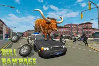 Wild Bull City Attack: Bull Simulator Games Screen Shot 15