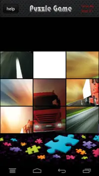 Truck Racing autoroute Jigsaw Screen Shot 3