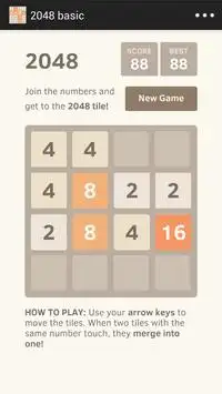 2048 basic Screen Shot 0