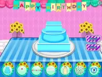 tort urodzinowy - gry gotowanie Screen Shot 1