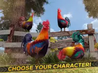 Wild Rooster Run - Frenzy Chicken Farm Race Screen Shot 8