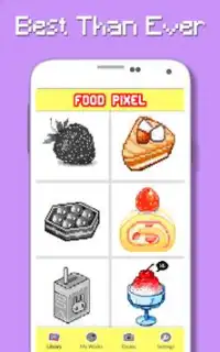 Couleur des aliments par nombre - Pixel Art Screen Shot 3