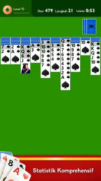Spider Solitaire Indonesia Screen Shot 6