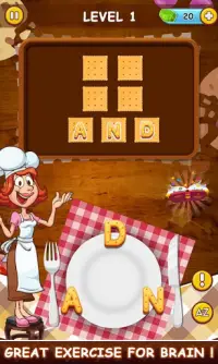 Word Search Game with Biscuits: Word Connect Screen Shot 1