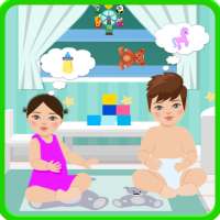 twins baby daily care - chambre d'enfant