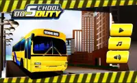 حافلة المدرسة واجب - 3D Screen Shot 0