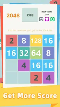 2048 - दुनिया भर में खेल Screen Shot 1