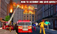 Rescue Fire Brigade Simulator - FireFighter Games Screen Shot 0