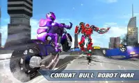 Angry Bull Attack Robot Transforming: Bull Games Screen Shot 3