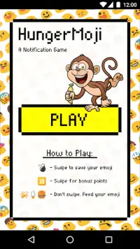 HungerMoji - Notification Game Screen Shot 0