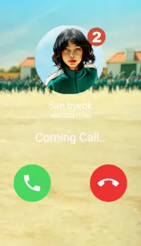 Chat With Sae Byeok & Video Call Simulation Screen Shot 2