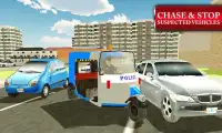 Polizei Tuk Tuk Rikscha Sim Screen Shot 0