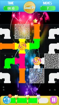Conn: abstract color pipe plumber puzzle Screen Shot 4