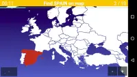 Questionário do Mapa da Europa. Países europeus Screen Shot 0