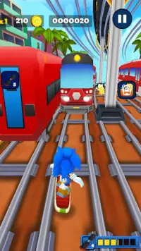 Subway Blue Hedgehog Run Screen Shot 0