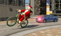 Bicycle Santa Christmas Pizza Delivery Screen Shot 4