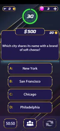 Millionaire 2021 Quiz Screen Shot 2