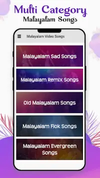 Malayalam Songs: Malayalam Vid Screen Shot 1