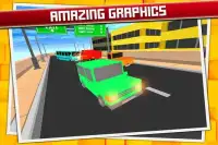 Mobil Parkir Crash Blocky Sim Screen Shot 3