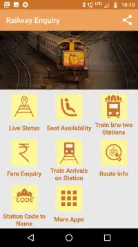 LIVE Railway Train Enquiry Screen Shot 0
