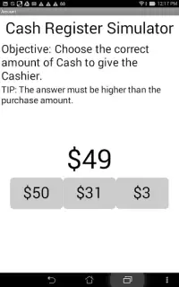 Cash Register Simulator Screen Shot 1