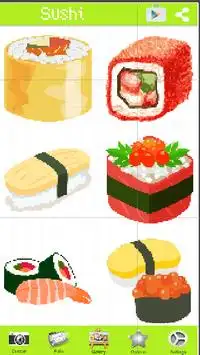 Color By Number: Sushi Pixel Art Screen Shot 1