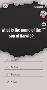 Naru Quiz: Anime Questions Screen Shot 1